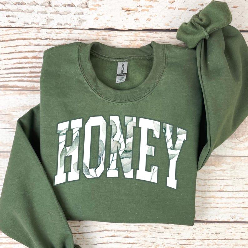 Honey crewneck sweatshirt hotsell