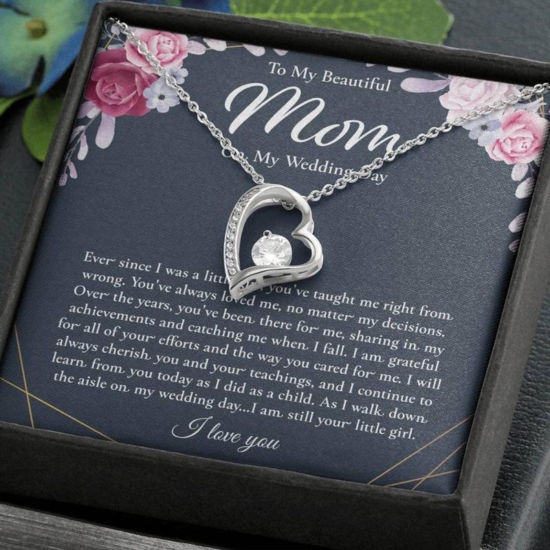 TikTok Shop Forever Love Mother Of The Bride Necklace Mother Of The Bride Gift From Daughter Wedding Gift Bridal Party Mom Of Bride Rehearsal Unique Gift Ideas Thoughtful And Useful Gift For