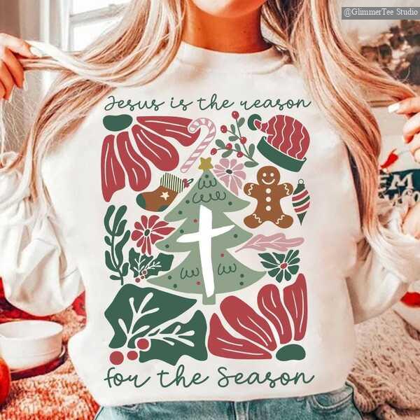 Boho Jesus Christmas Hoodie Boho Jesus Christmas Hoodie