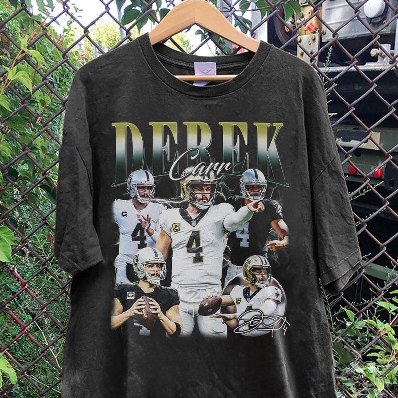 TikTok Shop Vintage 90s Graphic StyleDerek Carr T Shirt Derek Carr Shirt Las Vegas Football Shirt Vintage Sport Shirt Sweatshirt