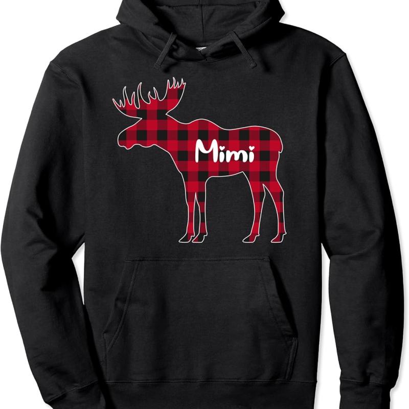 TikTok Shop: Red Plaid Mimi Moose Xmas Matching Buffalo Family 