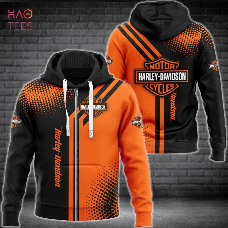 Harley davidson orange hoodie best sale