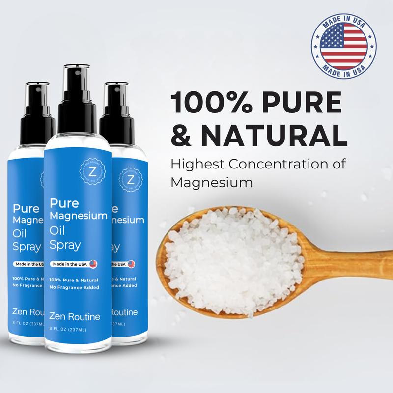 Product Introduction of (3-Pack) 8oz Zen Routine Magnesium Spray - USP Grade Magnesium Spray - Comfort Body Care 0