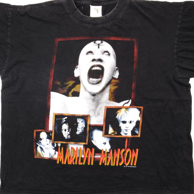 TikTok Shop: VINTAGE MARILYN MANSON TEE SHIRT 1991 SIZE LARGE