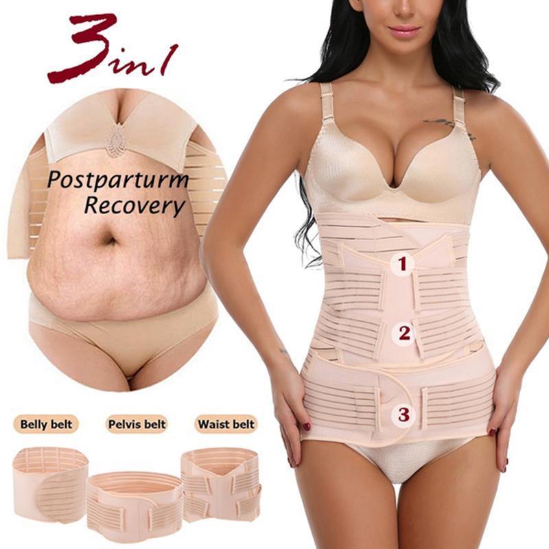 TikTok Shop Postpartum Recovery Shapewear Miss Moly 3 in 1 Belly Control Bandage Corset for Women