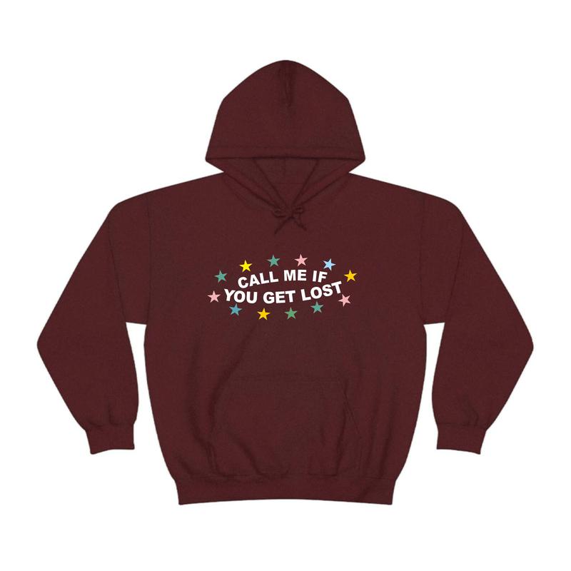 CALL ME IF YOU GET buy LOST TOUR BROWN SWEATSHIRT SIZE SMALL