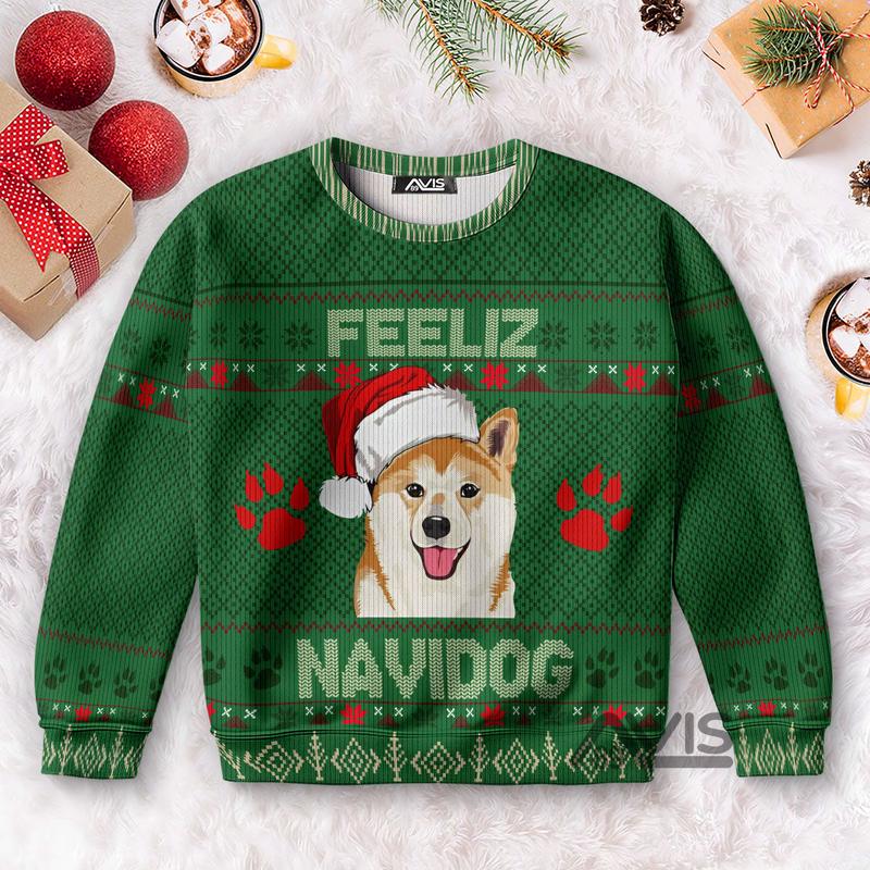 TikTok Shop Shiba Inu Feliz Navidog Ugly Christmas Sweater