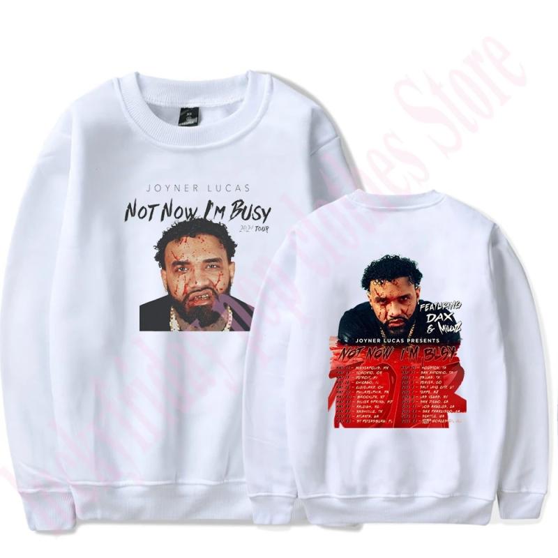 TikTok Shop Joyner Lucas Not Now I m Busy 2024 Tour Merch crew neck sweatshirt Print Unisex Trendy Streetwear