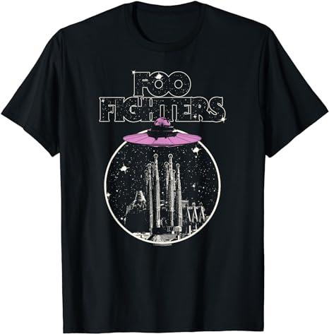 TikTok Shop Foo Fighters Spaceship Rock Music by Rock Off T Shirt Cotton Man Menswear Soft